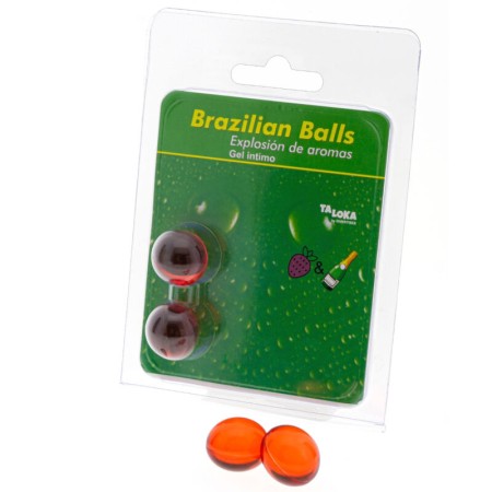TALOKA - 2 Brazilian Balls Intimes Gel Erdbeere & Champagner