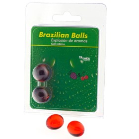 TALOKA - 2 Brazilian Balls Intimes Gel mit Erdbeer- und Kirschduft