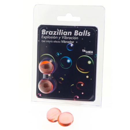 TALOKA - 2 Brazilian Balls mit vibrierendem Gel-Lubrikant