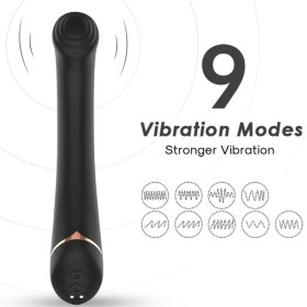 ARMONY Vibrator mit flacher Silikonspitze, schwarz