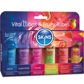 SKINS - Vital & Fruity Lubes Kit 6 x 12 ml - Fruchtige Gleitmittel für mehr Leidenschaft