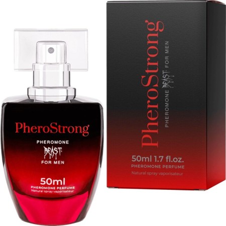 PHEROSTRONG Beast Herrenparfum mit Pheromonen 50 ml – Aromatisch & Holzig
