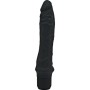 GET REAL - Klassischer großer schwarzer Vibrator aus Silikon