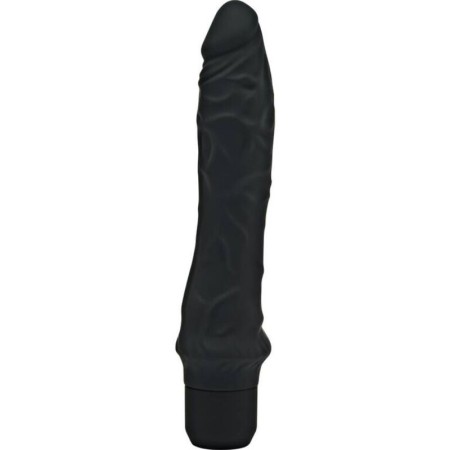 GET REAL - Klassischer großer schwarzer Vibrator aus Silikon