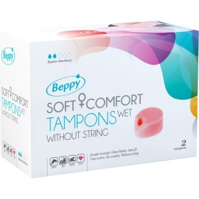 BEPPY Soft Comfort Lubrizierte Tampons, 2 Stück - Diskret & Komfortabel