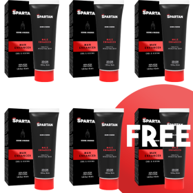 SPARTAN - Veganes Erektions- und Orgasmenverstärkendes Gel für Paare 5+1 Gratis