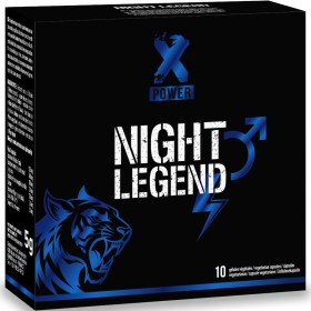 XPOWER Night Legend - Schnelle Wirkung für Erektion und Leistung, 10 Kapseln