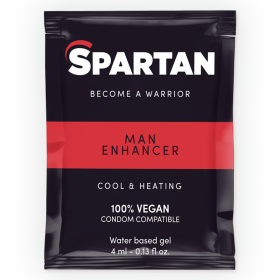 SPARTAN - Gel zur Potenzsteigerung mit Kälte-Wärme-Effekt, 100% vegan, 4ml