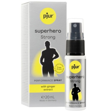 PJUR Superhero Strong Verzögerungsspray 20 ml – Intensive Wirkung mit Ingwerextrakt