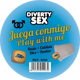 DIABLO PICANTE - Goldener harter Würfel mit Jungen-Positionen und Becher