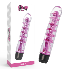 GLOSSY - LENNY Vibrator Rosa - Wasserdichter TPE Körpervibrator