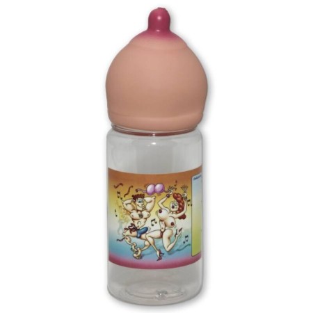 DIABLO PICANTE - Flasche Tit Flesh 360 ml - Lustiges Party-Accessoire