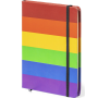 PRIDE - Notizblock 15 x 21 cm mit LGBT-Flagge