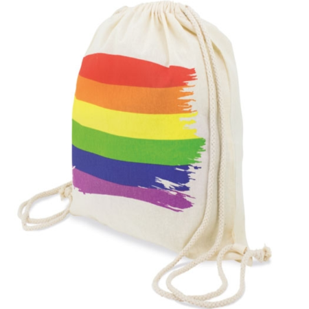 PRIDE - Baumwollrucksack mit LGBT-Flagge