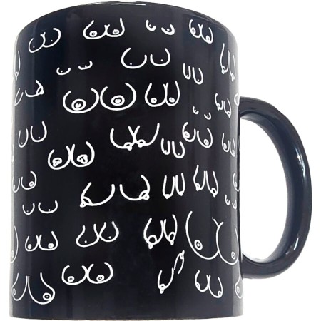 DIABLO PICANTE - Schwarze Tasse mit Brustmotiven 370 ml