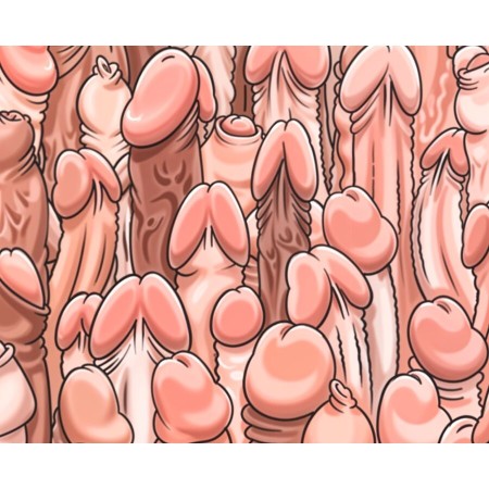 DIABLO PICANTE - Bunte Mauspad mit Penis-Design