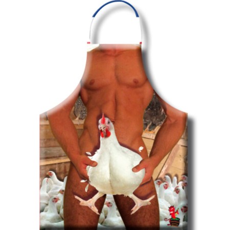 DIABLO PICANTE - HEN APRON - Erotischer Party-Schürze aus Polyester