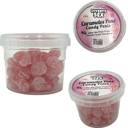 DIABLO PICANTE - 20 Gin Tonic Geschmack Penis Bonbons