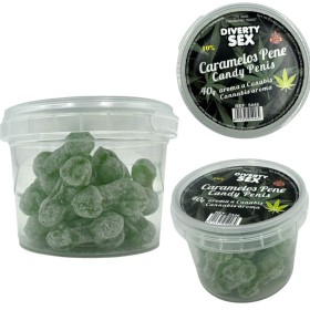 DIABLO PICANTE - 20 Cannabis Duft-Penisbonbons