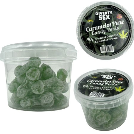 DIABLO PICANTE - 20 Cannabis Duft-Penisbonbons