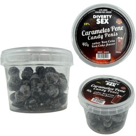 DIABLO PICANTE - 20 karamelartige Bonbons in Penisform mit Rum-Cola-Geschmack