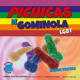 PRIDE - Fruchtige Gummipenis-Bonbons mit Zucker LGBT