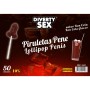 DIABLO GOLOSO - 50 Penis-Lutscher mit Rum-Cola Geschmack und 10% Alkohol