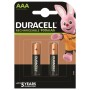 DURACELL - Wiederaufladbare Batterie HR03 AAA 900mAh 2er Pack