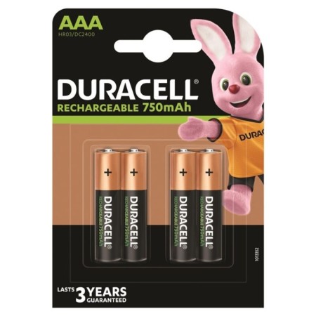 DURACELL HR03 AAA 750mAh NiMH Akku 4er Pack