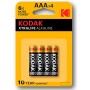 KODAK XTRALIFE AAA LR03 Alkali-Batterien, 4er-Blister