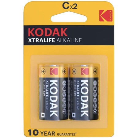 KODAK XTRALIFE Alkaline Batterien Größe C, 2 Stück, 1,5 V