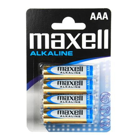 MAXELL AAA Alkaline Batterie LR03, 4er Blisterpack
