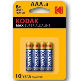 KODAK MAX SUPER Alkaline AAA Batterie LR03, 4er Blisterpack