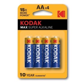KODAK MAX SUPER AA LR6 Alkali-Batterien, 4er Pack