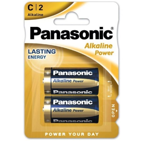 Panasonic Bronze Alkaline Batterie C LR14, 2er Pack