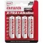 AIWA X-TRA ALKALINE AAA LR03 Alkaline Batterien, 4er Blisterpack