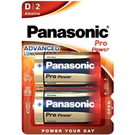 PANASONIC PRO POWER Alkaline D Batterie LR20 - 2er Blisterpack