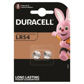 DURACELL LR54 LR1130 AG10 1,5V Alkaline Knopfzelle, 2er Blister