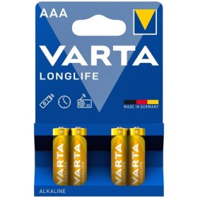 VARTA Longlife AAA Alkaline Batterie LR03, 4er Blisterpack