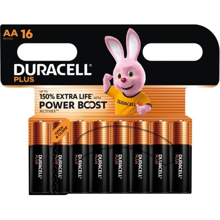 Duracell Plus Power Boost AA LR6 Alkali-Batterien, 16er Blisterpack