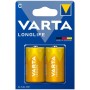 VARTA Longlife Alkaline Batterie C LR14, 2er Blisterpack