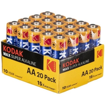 KODAK MAX Alkaline AA LR6 Batterien 20er Pack – Zuverlässige Energie für Geräte