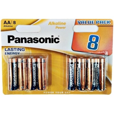 PANASONIC - BRONZE ALCALINE AA LR6 Batterie, 8er Blisterpack