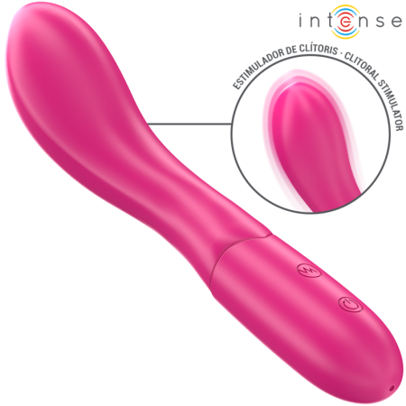 INTENSE - LISETTE Flexibler Vibrator 19 cm mit 10 Vibrationsmodi in Rosa