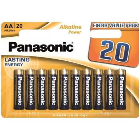 PANASONIC BRONZE AA Alkaline Batterie LR6, 20er-Blisterpack