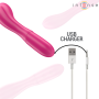 INTENSE - LISETTE Flexibler Vibrator 19 cm mit 10 Vibrationsmodi in Rosa