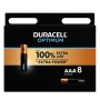 DURACELL Optimum Alkaline Batterie AAA LR03, 8 Stück