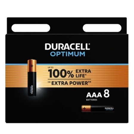DURACELL Optimum Alkaline Batterie AAA LR03, 8 Stück