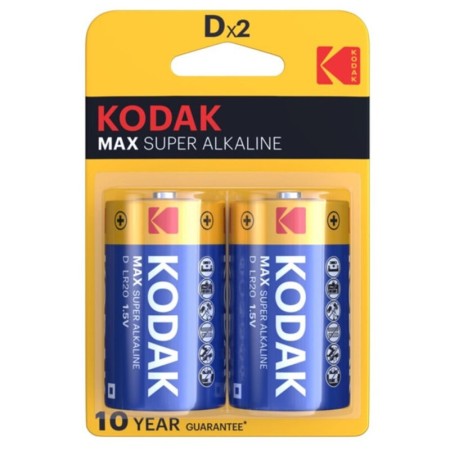 KODAK MAX Alkaline Batterie D LR20, 2er Pack