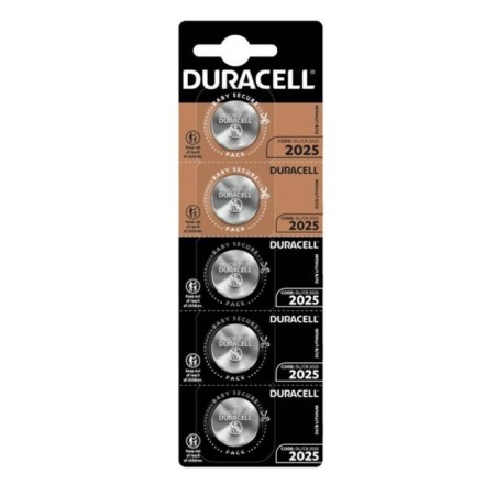DURACELL Lithium Knopfzelle CR2025 3V, 5er Blisterpack